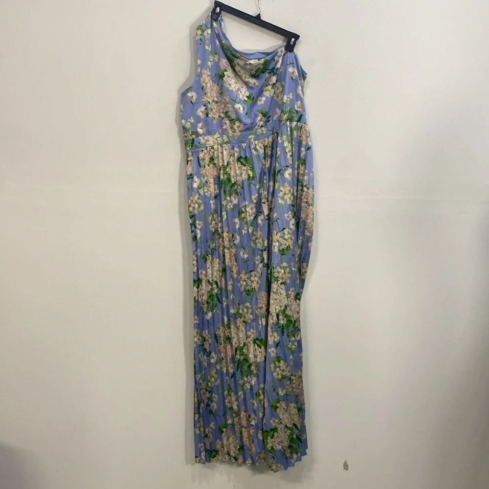 New York & Company Floral Jumpsuit One Shoulder 2X NWT - Picture 3 of 9